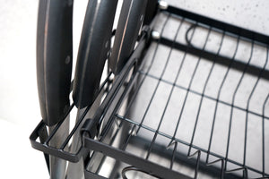 Duoupa Dish Drying Rack, Stainless Steel Large Dish Dryer Rack with Utility Hook Tableware Drainer