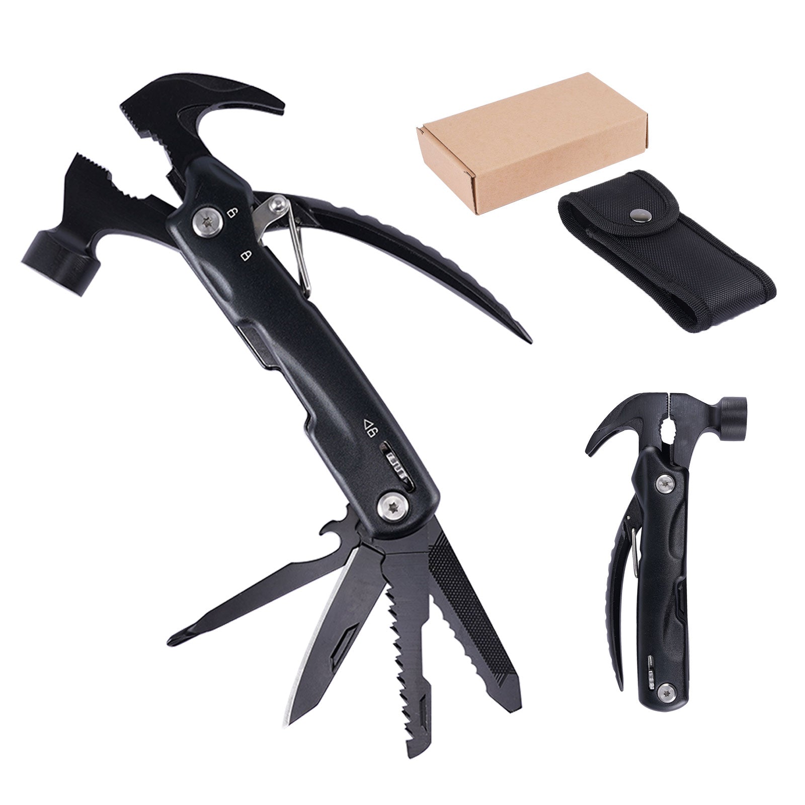 Duoupa 12- in-1 Tools Multi Tool Mini Hammer for Camping Outdoor Activity