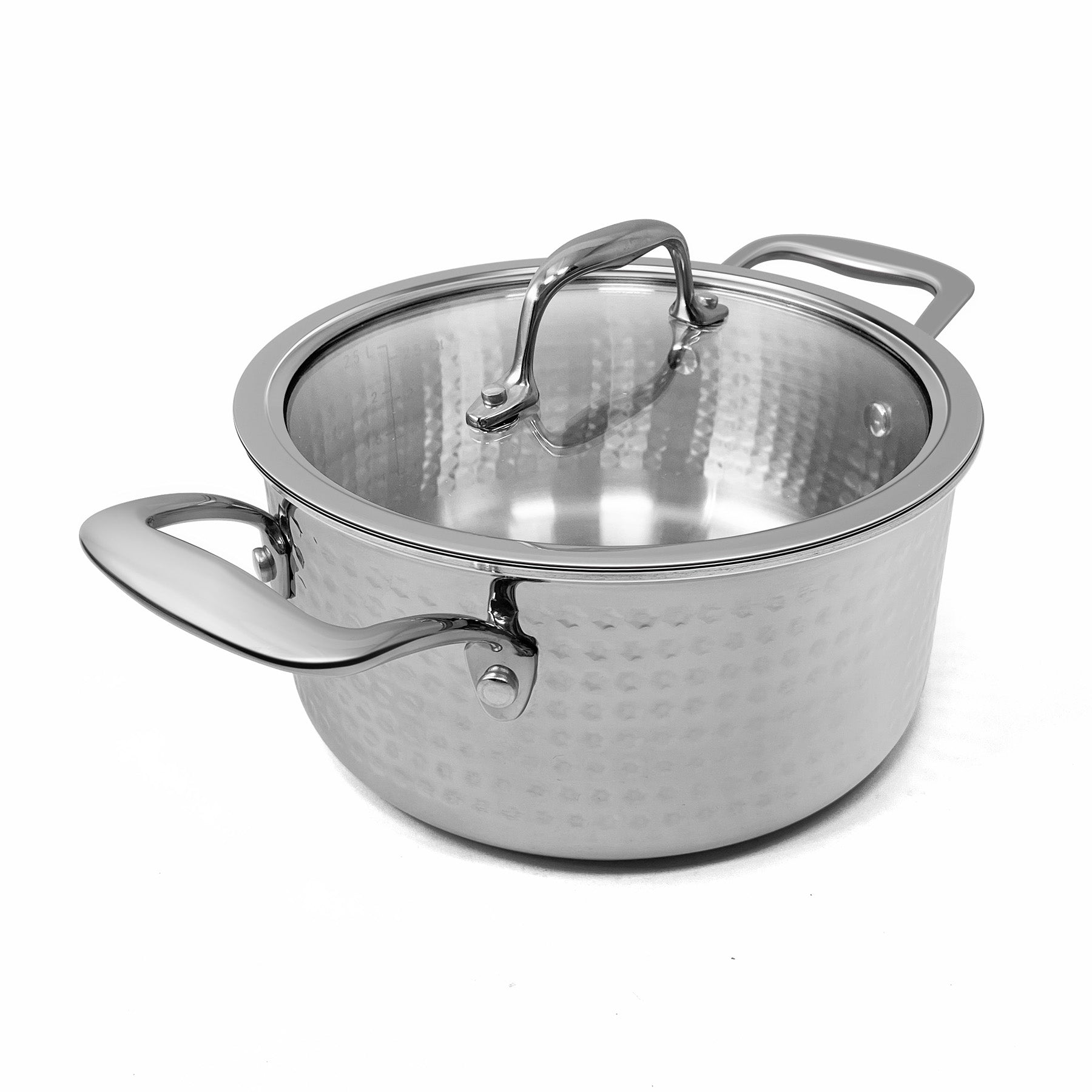 Fortune Candy 4-Quart Saucepan with Lid, Tri-Ply, 18/8 Stainless