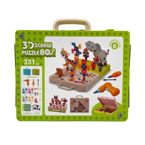 Duoupa 331 Pcs 3D Electric Drill Puzzle Set Take Apart Toy DIY Building Model