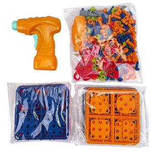 Duoupa 331 Pcs 3D Electric Drill Puzzle Set Take Apart Toy DIY Building Model