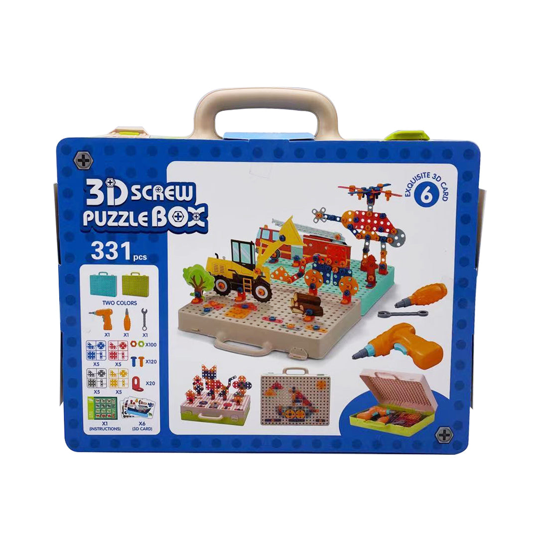 Duoupa 331 Pcs 3D Electric Drill Puzzle Set Take Apart Toy DIY Building Model