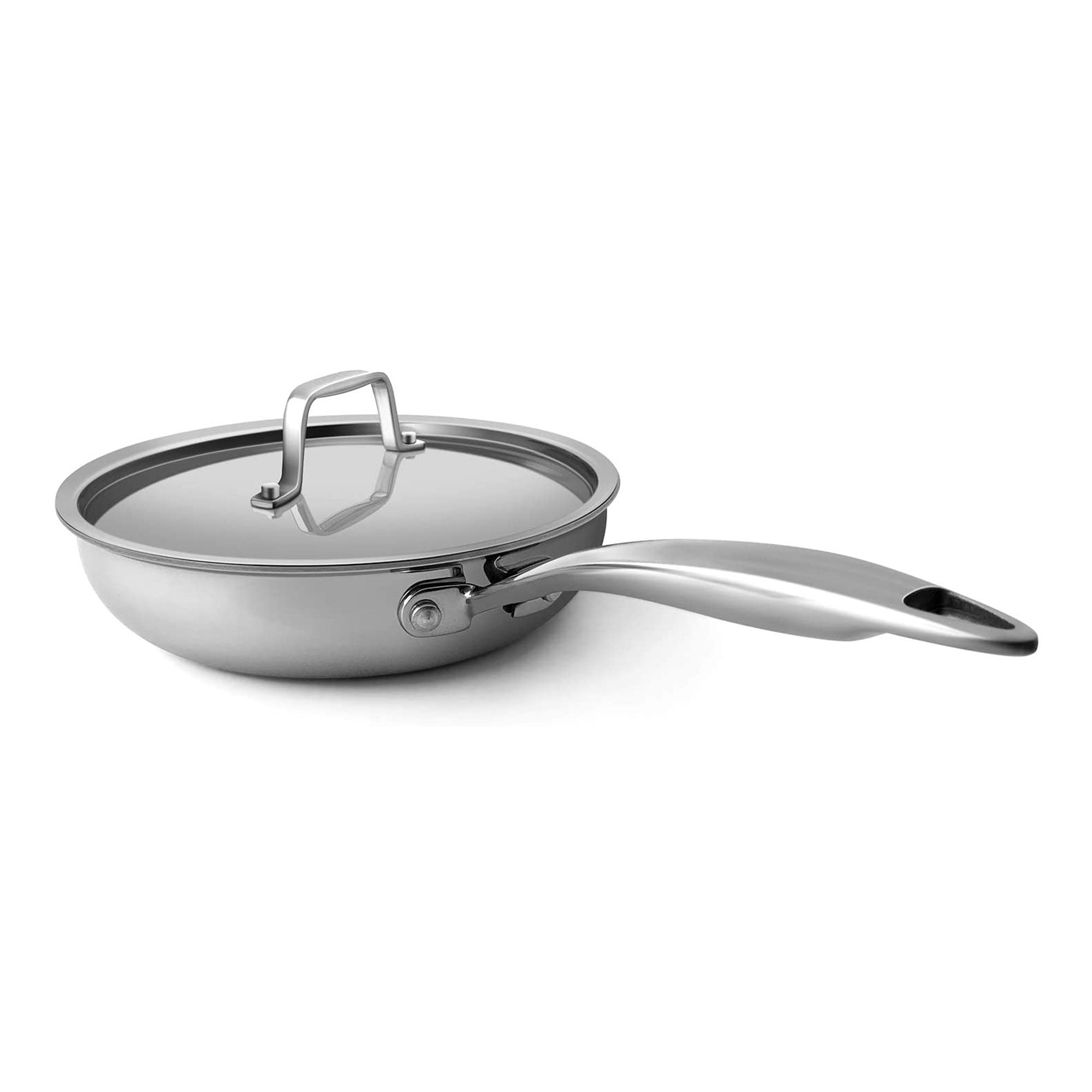 Fortune Candy 8-Inch Fry Pan with Lid, 3-ply Skillet, 18/8 Stainless S –  Mega Casa