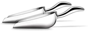 Fortune Candy Ice Scoop, Stainless Steel Ice Scoop, Ergonomic Grip, Mirror Finish, Heavy Duty (7 fl oz pack of 2)