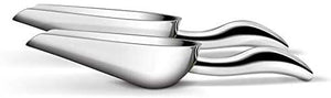 Fortune Candy Ice Scoop - Stainless Steel, Popcorn Candy Coffee Beans Scoop - Mirror Finish, Heavy Duty - Soft Contours, 3.5 fl oz, Pack of 2