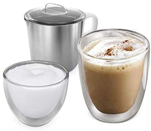 Fortune Candy Milk Frother, Detachable Jug, Electric Automatic Milk Foam Maker and Warmer for Latte and Cappuccino, ETL & LFGB Certified, BPA Free