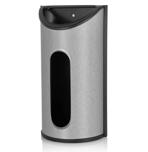 Stainless Steel Bag Saver, Bag Holder for Plastic Bags, Wall Mount dispenser Bag Holders & Dispensers - Feature Easy Access Opening and Fingerprint-Proof Surface