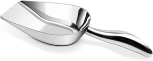 Fortune Candy Ice Scoop, Stainless Steel Ice Scoop, Ergonomic Grip, Mirror Finish, Heavy Duty (10 fl oz)