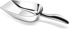 Fortune Candy Ice Scoop, Stainless Steel Ice Scoop, Ergonomic Grip, Mirror Finish, Heavy Duty (17.5 fl oz)
