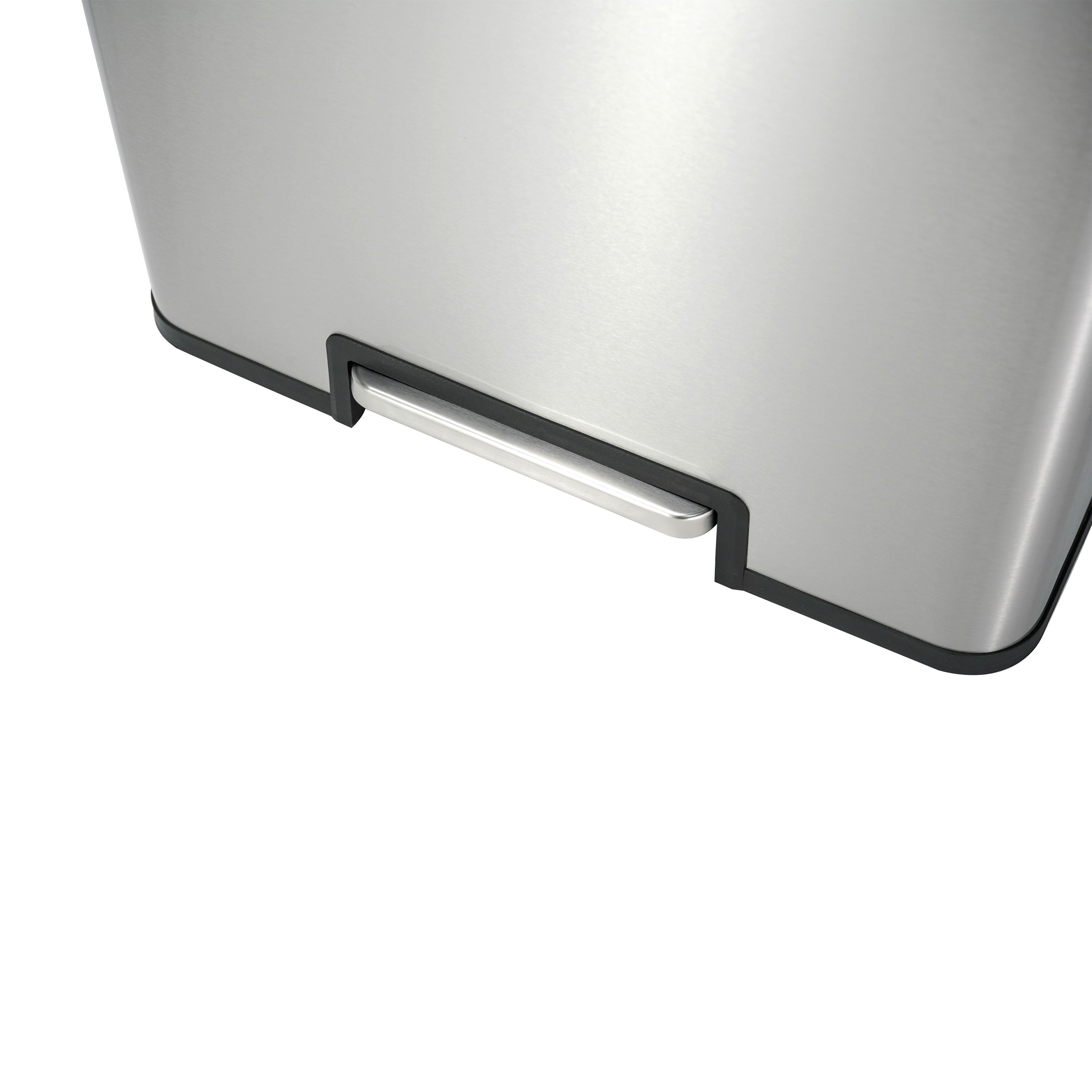 10 Liter Rectangular Bathroom Slim Stainless Steel Trash Can-Mega Casa