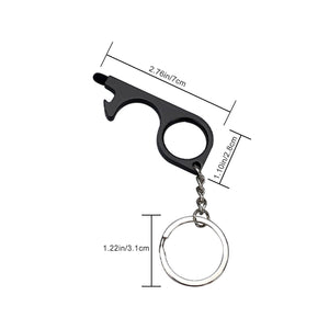 Duoupa No Touch door opener tool - Works as stylus pens for touchscreens - Multitool for Travellers - No touch keychain tool - 4 Pack