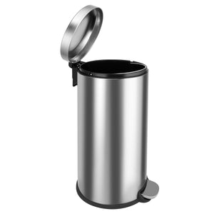 13-Gallon Modern Stainless Steel Kitchen Trash Can with Foot Step