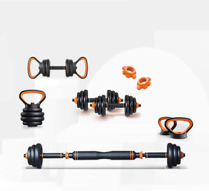 Mega Casa Adjustable Dumbbells Set, Free Weights Dumbbells Set Kettlebell Barbell