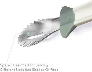 Fortune Candy Serving Tongs, 18/8 Stainless Steel, One-hand Locking & Releasing Operation Using Gravity, for Serving Bread, Spaghetti(8 & 11 inch set)