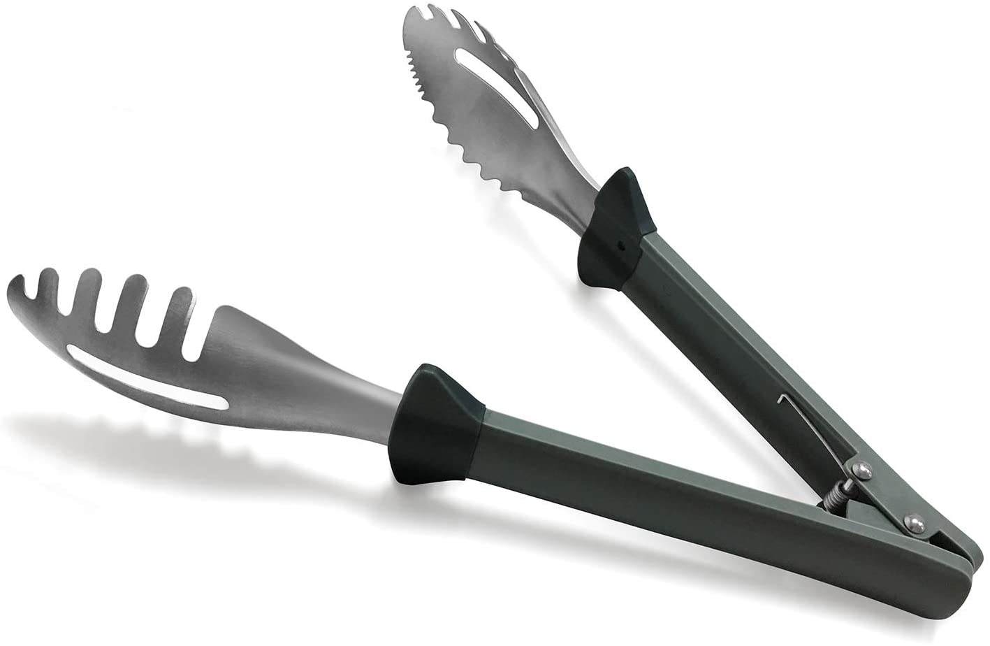 Fortune Candy Utility Tongs, Perfect for Serving Bread, Spaghetti, Salad and Other Food, 18/8 Stainless Steel, Patented Design (11 inch)