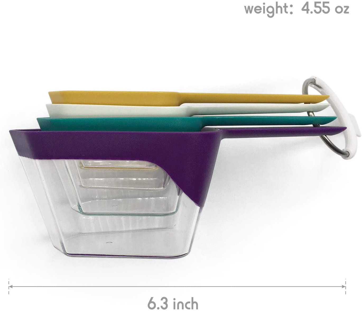 Fortune Candy Measuring Spoons, LFGB-certified, BPA-Free, for Dry and Liquid Ingredients (Cups)