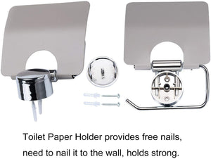 Set of 6 Bathroom Accessories | Toothbrush Holder, Soap Dish, Lotion Dispenser, Toilet Brush, Tissue Roll Holder, 3 Liter Trash Can