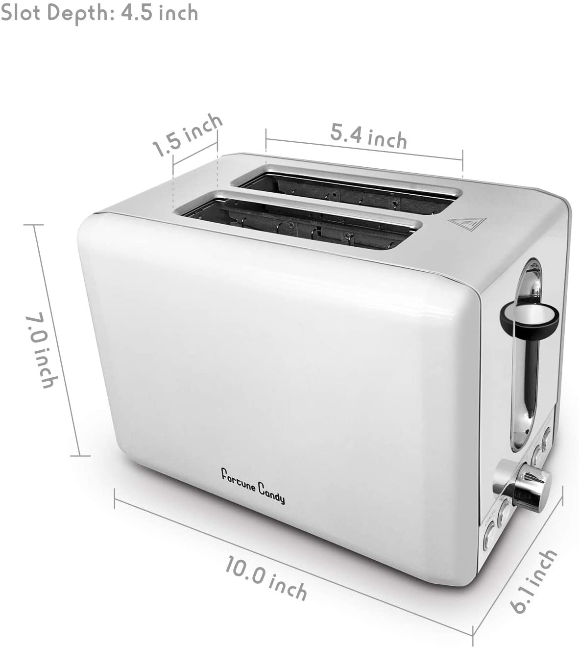 GCP Products GCP-US-565304 Wide Slot Stainless Steel Toasters With