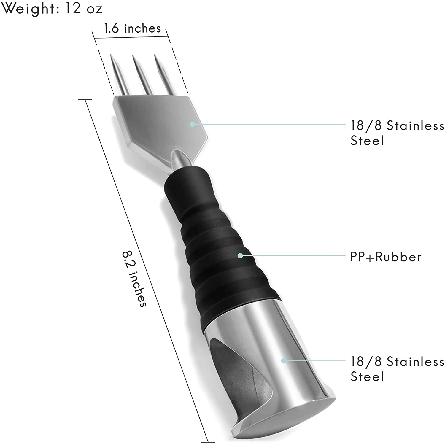 Fortune Candy Ice Picks, 18/8 Stainless Steel, for Kitchen, Bars, Bartender, Deluxe Ice Carving Tools (Ice Chipper)