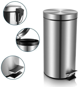 8 Gal./30 Liter and 1.3 Gal./5 Liter Rectangular Stainless Steel Step-on Trash  Can Set, 1 unit - Gerbes Super Markets