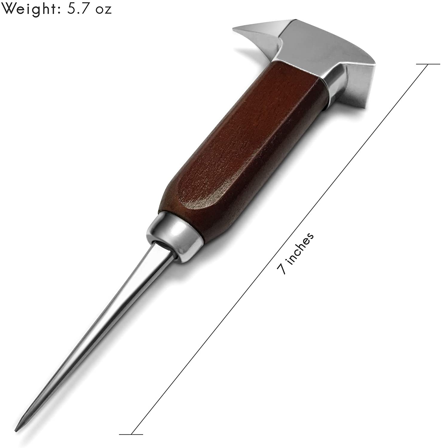 Fortune Candy Ice Picks, Stainless Steel, for Kitchen, Bars, Bartender, Deluxe Ice Carving Tools (Anvil Ice Pick L)