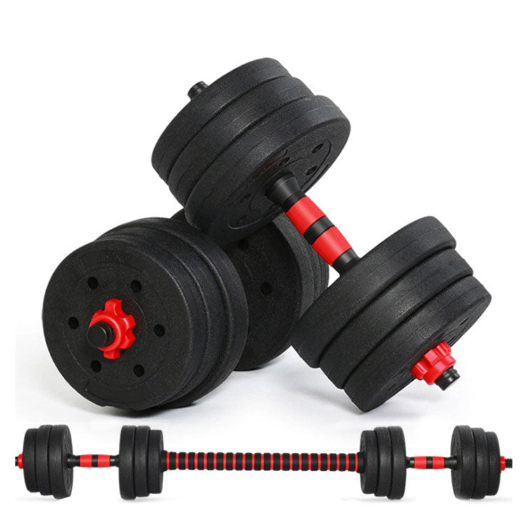 Mega Casa 88 lb / 110 lb Dumbbell Barbell Set, 2 in 1 Adjustable Weights Set, Home Gym Workout Exercise