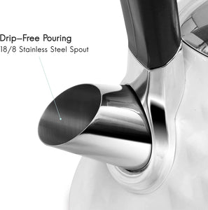 Fortune Candy KS-1011E Modern Stylish Design Stainless Steel Boiling Hot Water Kettle with Diamond Pattern