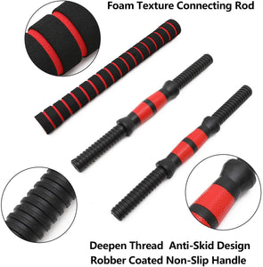 Mega Casa 88 lb / 110 lb Dumbbell Barbell Set, 2 in 1 Adjustable Weights Set, Home Gym Workout Exercise