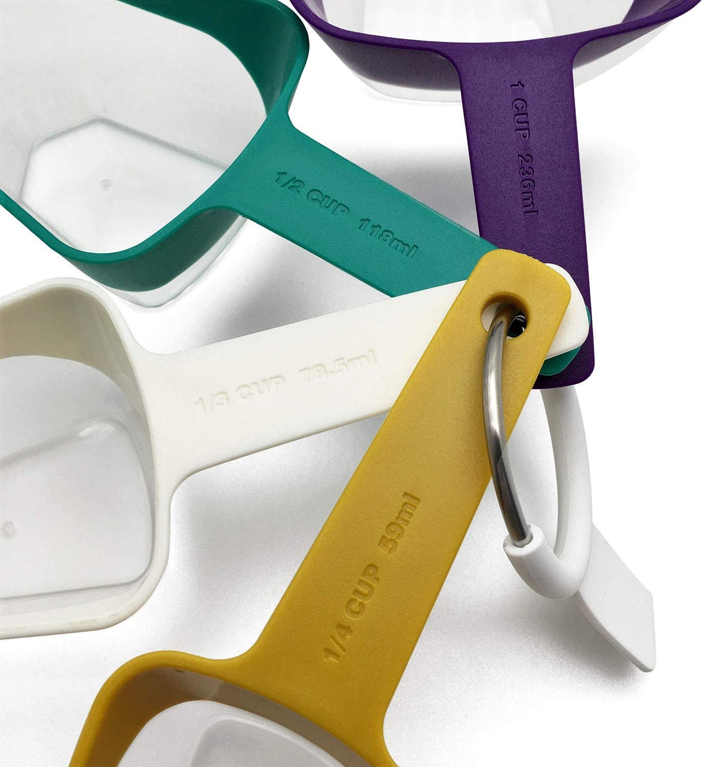 Fortune Candy Measuring Spoons, LFGB-certified, BPA-Free, for Dry and Liquid Ingredients (Cups)