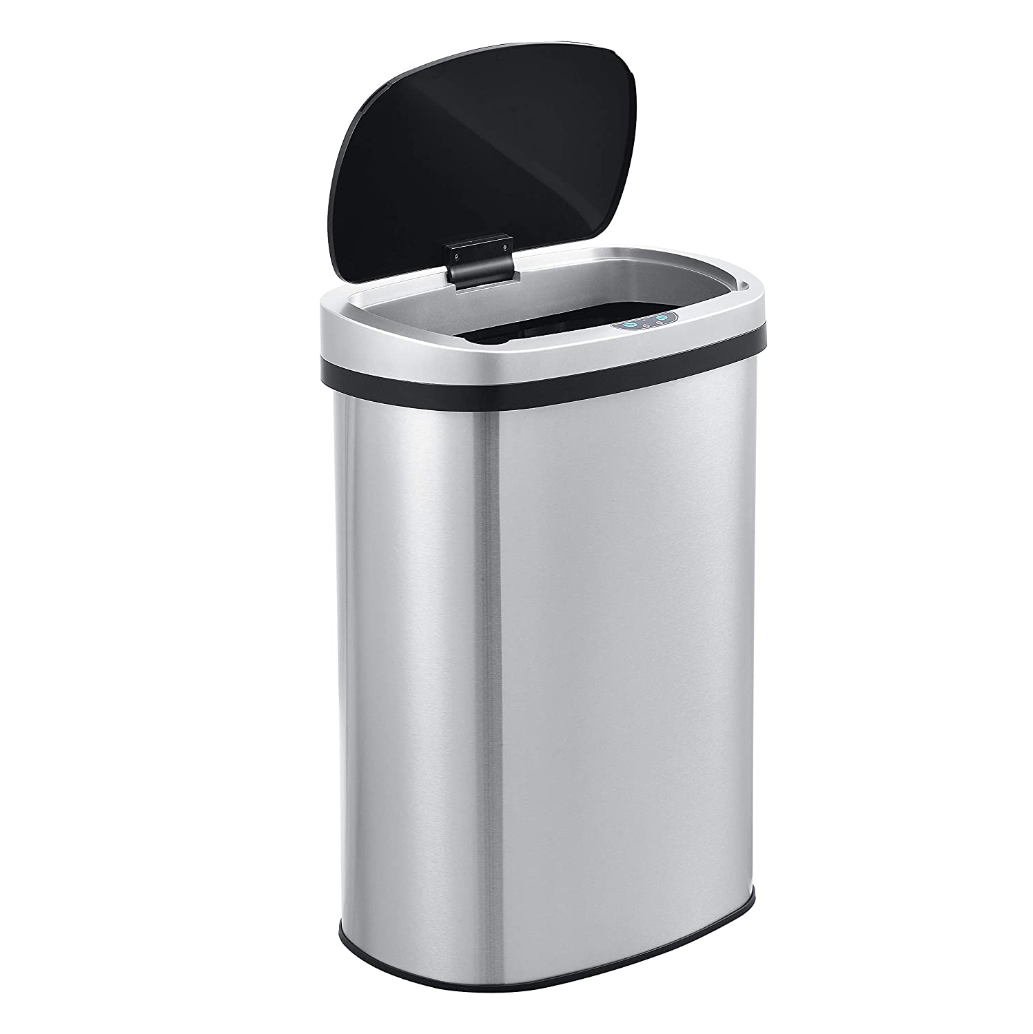  13 Gallon Trash Can Kitchen Trash Can, Motion Sensor Trash Can  13 Gallon Tall Kitchen Waste Bins Trash Bins, Kitchen Garbage Can 13 Gallon  Automatic Trash Can with Lid Stainless Steel