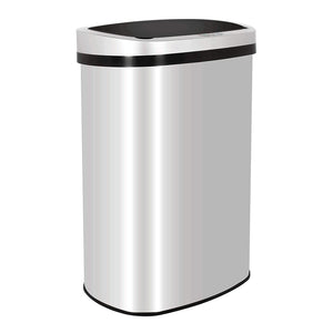 13 Gallon Stainless Steel Oval Kitchen Motion Sensor Trash Can