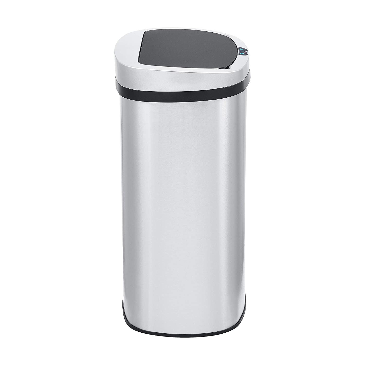 13Gallon Oval Kitchen Motion Sensor Stainless Steel Trash Can-MegaCasa –  Mega Casa