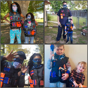 Duoupa Kids Tactical Vest Kit for Foam Nerf Guns for Boys/Girls