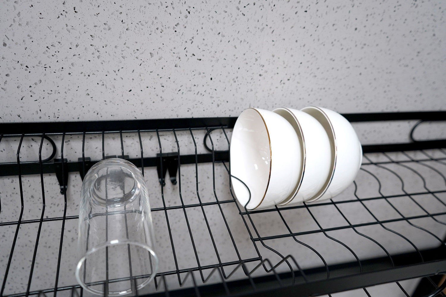 Duoupa Dish Drying Rack, Stainless Steel Large Dish Dryer Rack with Utility Hook Tableware Drainer