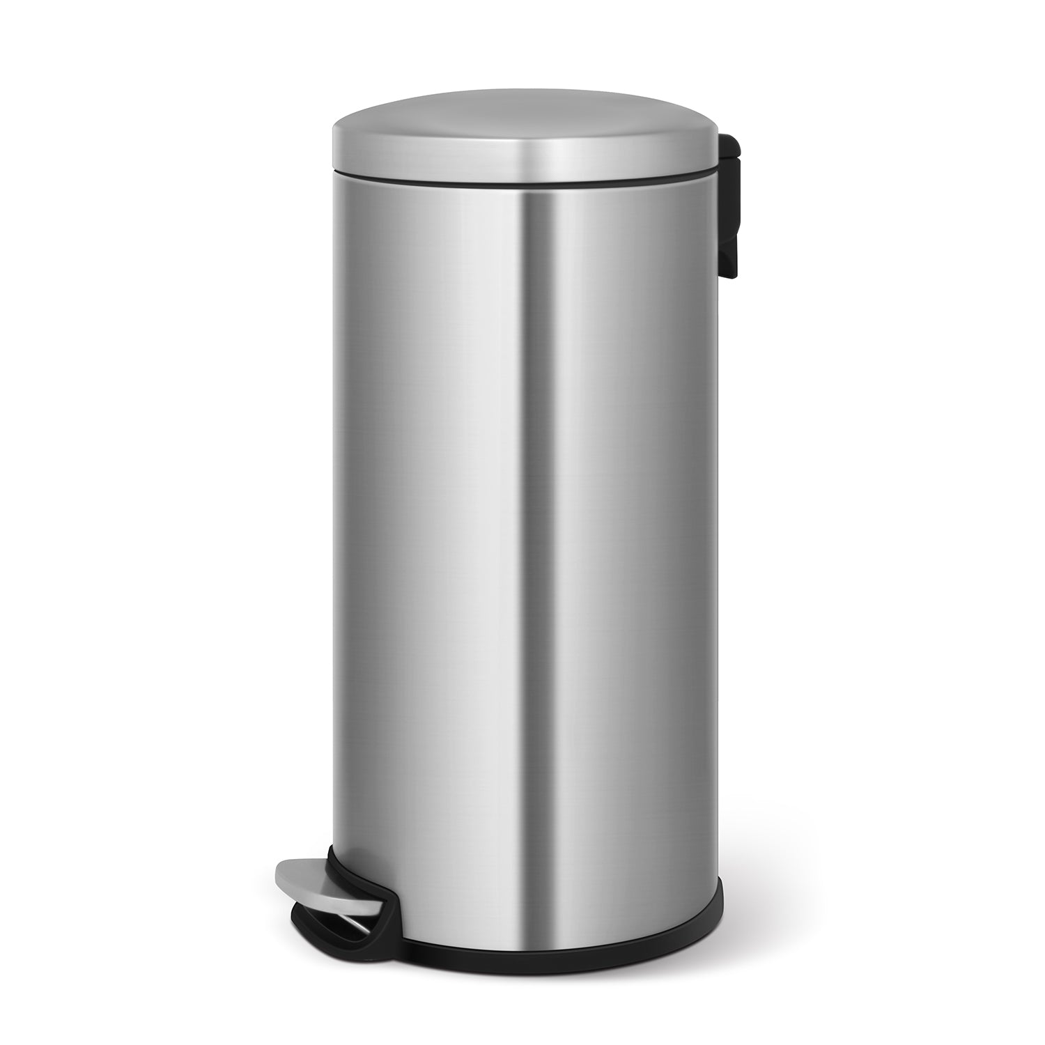 30+5 Liter Stylish Round Shape Stainless Steel Trash Can Combo Arched Lid