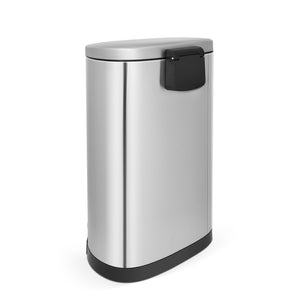 40 Liter Semi Round Step On Stainless Steel Trash Can