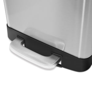 6 Liter Rectangular Shape Step On Stainless Steel Trash Can