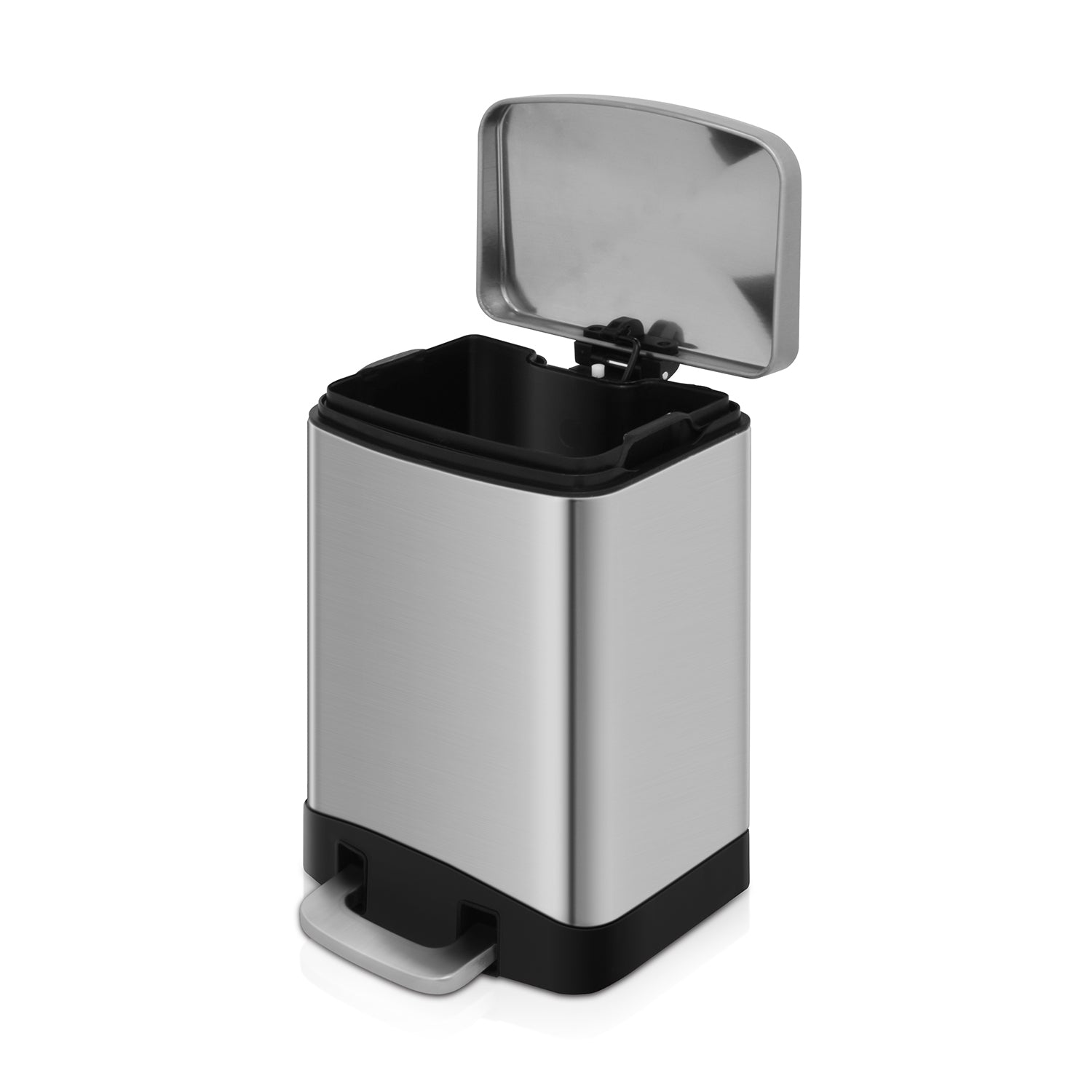 6 Liter Rectangular Shape Step On Stainless Steel Trash Can