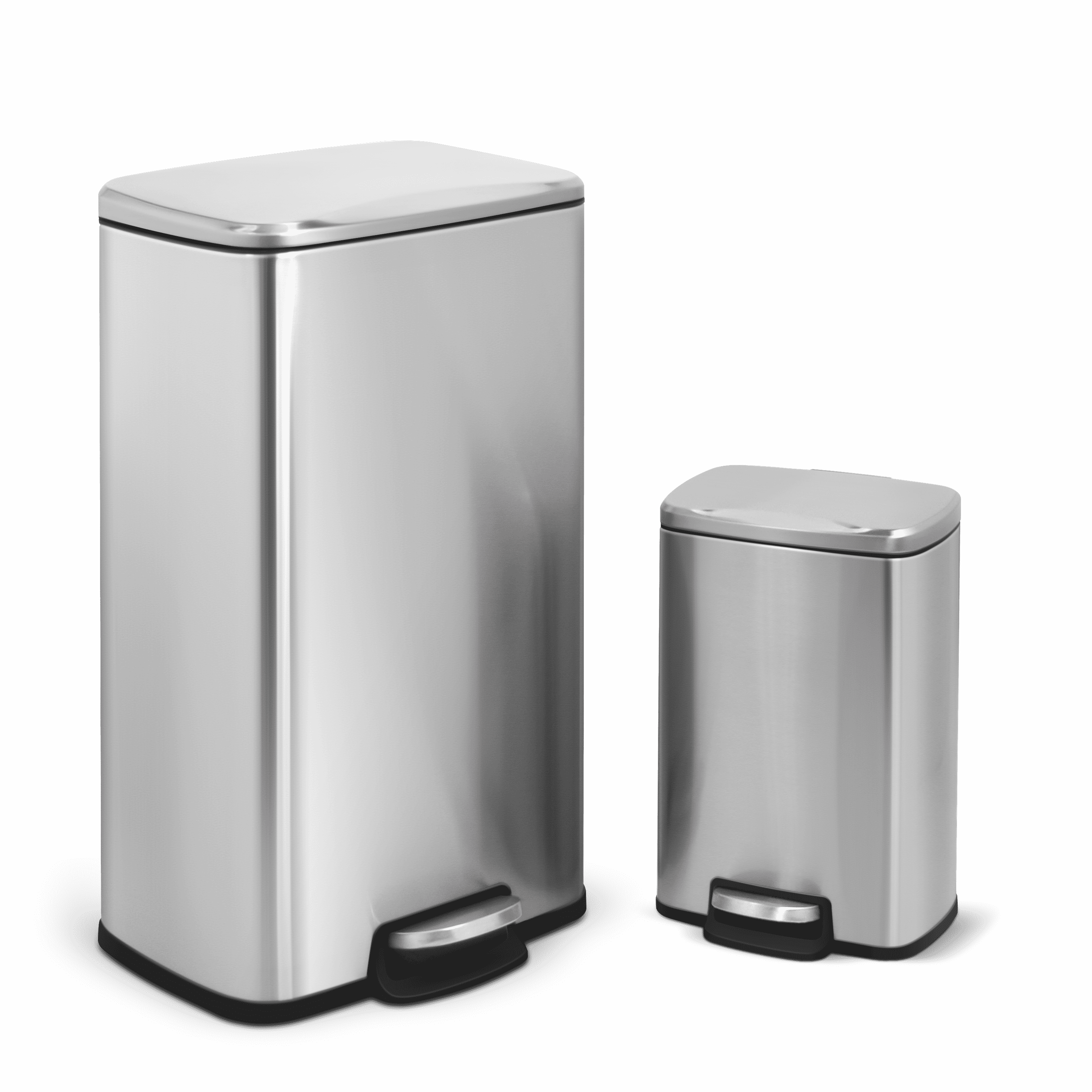 Kitchen Trash Can 8 Gallon and 1.3 Gallon Stainless Steel