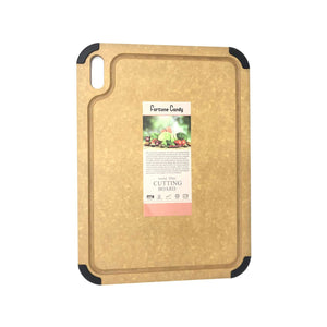 Fortune Candy Wood Fiber Cutting Board, 17.3 x 12.8 inch, Eco-friendly, Knife-friendly, Non-slip Silicone Feet, Juice Groove, Dishwasher Safe,BPA-free
